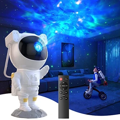 Image of Mexllex Astronaut Galaxy Projector, Star Light Nebula Starry Sky Projector with Remote and Timer, Night for Kids Adults Bedroom/Birthday/Party/Decoration