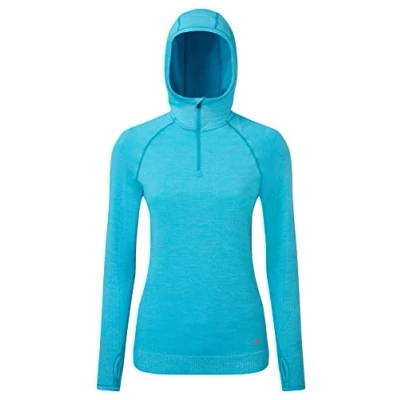 Image of RONHILL, Wmn&#039;s Life Seamless Hoodie, Azure Marl 10 12