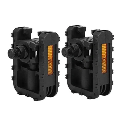 Image of DEWIN Bike Folding Pedal, 2Pcs Mountain Pedals Plastic Bicycle Outdoor Cycling Accessory Parts