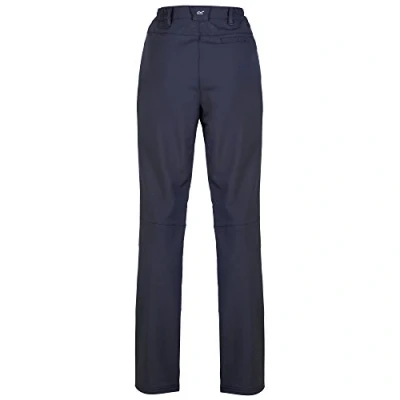 Image of Regatta Women Fenton Water Repellent And Wind Resistant Softshell Short Leg Trousers Navy, Size 14