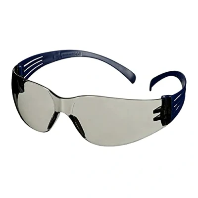 Image of 3M SecureFit 100 Safety Glasses, Blue frame, Anti Scratch / Fog, Indoor Outdoor Light Grey lens, SF107AF BLU EU