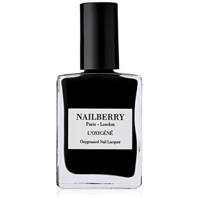 Image of Nailberry L&#039;Oxygéné Oxygenated Nail Lacquer Black Berry, 15 ml Polish for a Healthier Manicure &amp; Long Lasting Colour 12 Free, Vegan, Halal, Cruelty Gluten Free