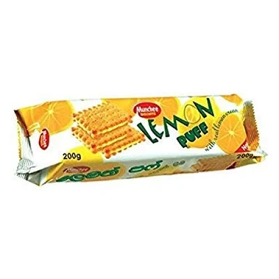 Image of MUNCHEE Lemon Puff Biscuits, 200 g