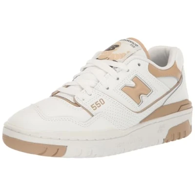 Image of New Balance BBW550 Trainers, Women&#039;s, Size: 6, White leather and imitation