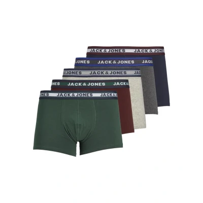 Image of Jack &amp; Jones Oliver Trunks 5 PACK Trunks, Men&#039;s, Size: XL, Dark grey melange