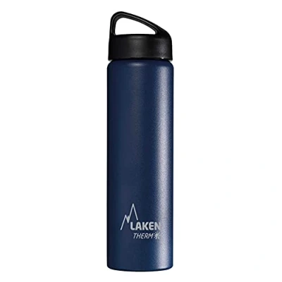Image of Laken Thermo Classic Vacuum Insulated Stainless Steel Water Bottle Wide Mouth 750ml, Blue