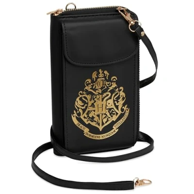 Image of Harry Potter Crossbody Bag for Girls, Phone with Card Slots Adjustable Strap