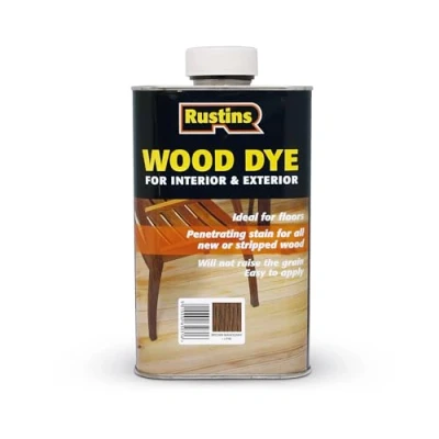 Image of RUSTINS Wood Dye Brown Mahogany 1ltr