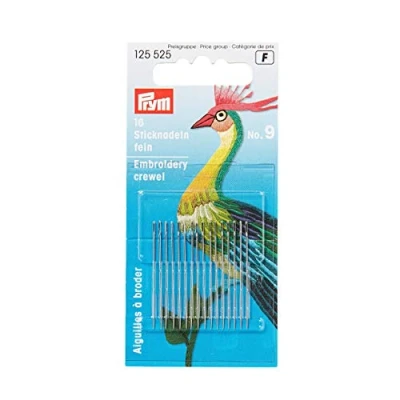 Image of Prym Fine Embroidery Needles HT 9 si col 0.60x35mm, Gold, PRYM_125525 1