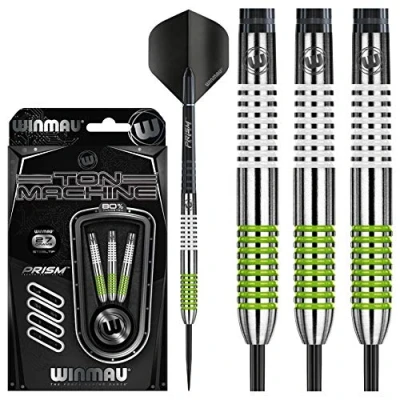 Image of WINMAU Ton Machine 27g Tungsten Darts with Prism Flights and Shafts (Stems)