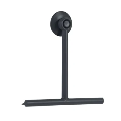 Image of Showerdrape Rocco Charcoal Shower Squeegee &amp; Holder