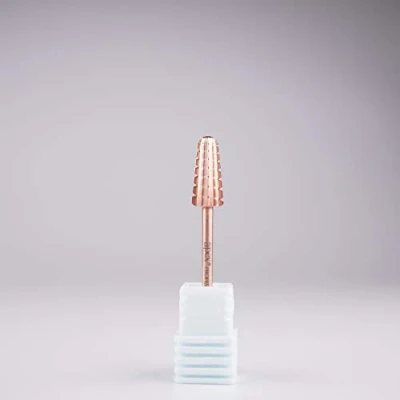 Image of New* Apex® Professional Tungsten Carbide Electric Nail Drill Bit 3/32 inch, 2.35mm Shank for Gels, Acrylics, Art, Manicure, Pedicure, Salon Nails (Volcano 2 Way) (3X Coarse)