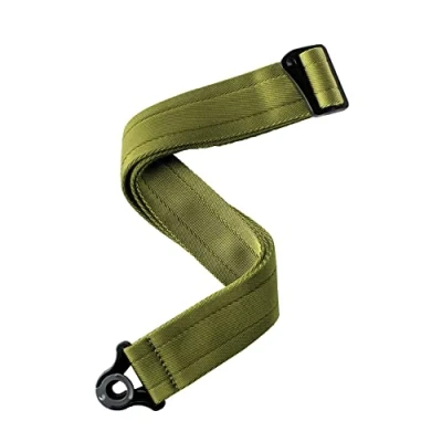 Image of D&#039;Addario Auto Lock Guitar Strap Acoustic &amp; Electric Accessories Easy to Use Locking Straps Uses Existing Buttons Nylon Moss