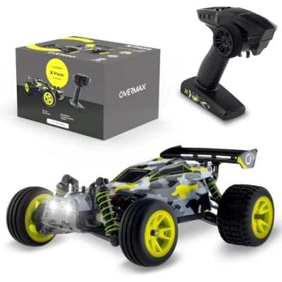 Image of Overmax X Pace Remote Control Car RC with 2 Batteries High Speed up to 45km/h Range 100 meters 4x4 traction 30 minutes without charging Spring suspension Solid construction USB cabel