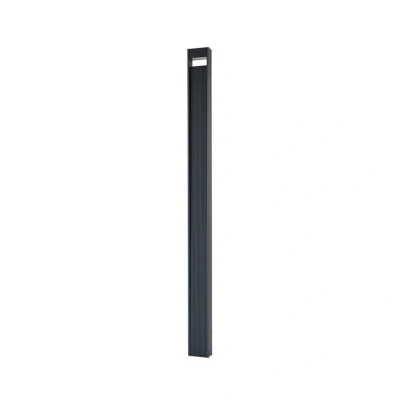 Image of Lucande LED path light Tavion, dark grey, aluminium, height 230 cm