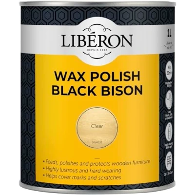 Image of Libéron Wax Polish Black Bison Paste Clear 1L
