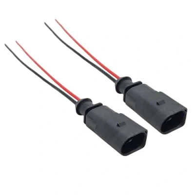 Image of 2 Pack Pin 1J0973802 Wiring Connector Plug Harness Brake Pad Wear Sensor Repair Kit For VW, Audi, Skoda, Seat