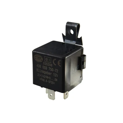 Image of 2500024 Indicator Relay HELLA 4DB 003 750 721 12V Electronic 2(4)x21W+0...5W with holder AUDI: Coupe B3, Cabriolet B4