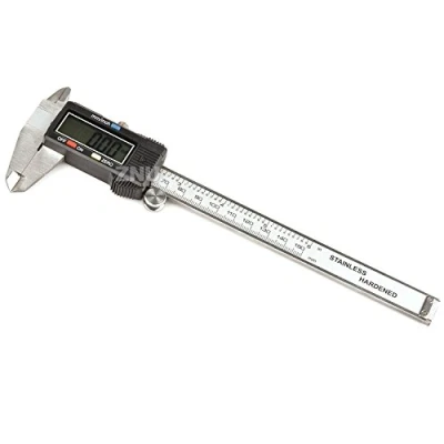Image of tooltime MS092 6 Inch 150 mm Electronic Digital Vernier Calliper Black