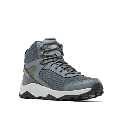 Image of Columbia Men&#039;s Trailstorm Ascend mid WP waterproof rise hiking boots, Grey (Graphite x Nori), 7 UK