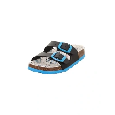 Image of Superfit Boy&#039;s Fussbettpantoffel Mule, Blue Multicoloured 8160, 7 UK Child