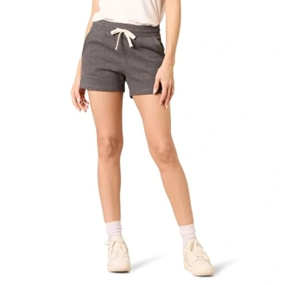 Image of Amazon Essentials Women&#039;s Fleece Shorts with Pockets, Charcoal Heather, XL