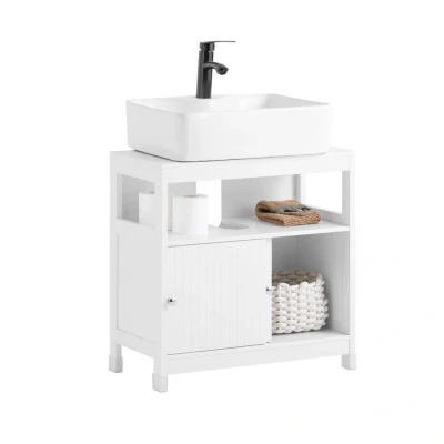 Image of Under Sink Cabinet Bathroom Vanity Unit Cabinet,BZR185 W Sobuy