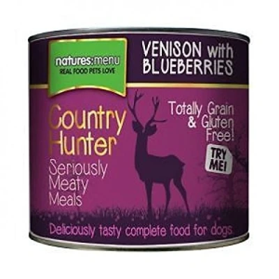 Image of Natures Menu Country Hunter Dog Food Venison with Blueberries600g (one can supplied)
