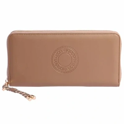 Image of DON ALGODON Women&#039;s Wallet with Card Slots for Women and Purse Sigrid, Beige, 20 x 2 10 cm