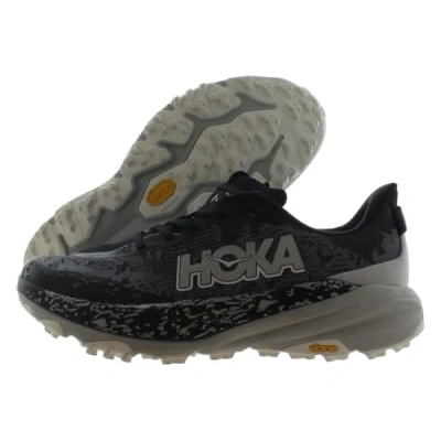Image of HOKA Speedgoat 6 Trail running shoes, Men&#039;s, Size: 8.5, Black/stardust Textile/synthetics
