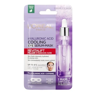 Image of LOreal Paris Hyaluronic acid Cooling Eye Serum Mask [formulated with + Caffeine] 11g