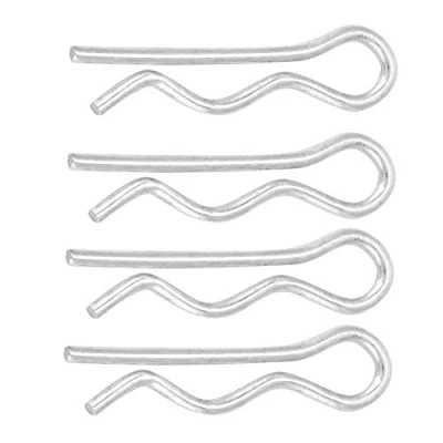 Image of R Retaining Clips Mechanical Hitch Hair Spring Cotter Pins Zinc Plated Fixing Pin Fastener Tractor Clip(1.8*35mm30pcs)