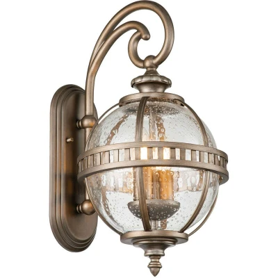 Image of Kichler Halleron Outdoor Wall Lantern Burnished Bronze, IP44