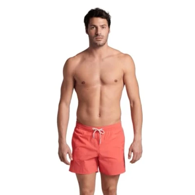 Image of Arena Mens Team Stripe Solid Beach Short, Calypso Coral, L EU