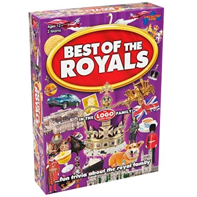 Image of Drumond Park T73561EN Best of the Royals LOGO Board Game, Family Games For 2 8 players, Tabletop Game Adults And Kids Suitable From 12+ Years