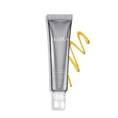 Image of Medik8 Crystal Retinal Ceramide 10 Eye Cream Anti Ageing &amp; Wrinkle Smooth Lift 0.10% Strength 11x Faster than Retinol For Advanced Vitamin A Users 15ml