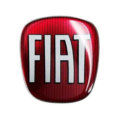 Image of AMS 32015 Fiat 3D Sticker Logo Front + Rear for Big Point