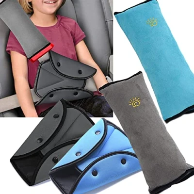 Image of X BLTU 4PCS Seat Belt Pads,Children/BabyCar Safety Kids Seatbelt Adjuster Cover Strap Mash Shoulder Pad Children Clips,Car Protection for Adults Seniors,Seatbelt Clip