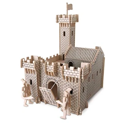 Image of Quay Knight Castle Woodcraft Construction Kit FSC