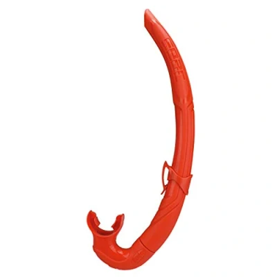 Image of SEAC Liquid, Flexible Snorkel for Spearfishing and Freediving, Silicone, Red