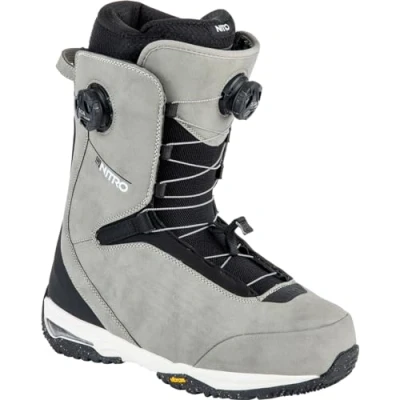 Image of Nitro Men&#039;s Chase Dual Boa, All Mountain Freeride Freestyle Premium Boat, Snowboard Boot, Stone, MP 26.5 // EU 40 2/3 US 8.5