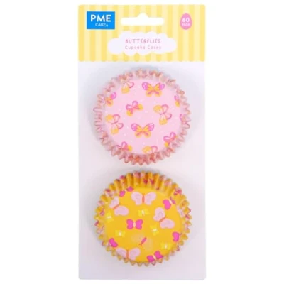 Image of PME Easter Foil Lined Cupcake Cases Butterflies, Set of 60