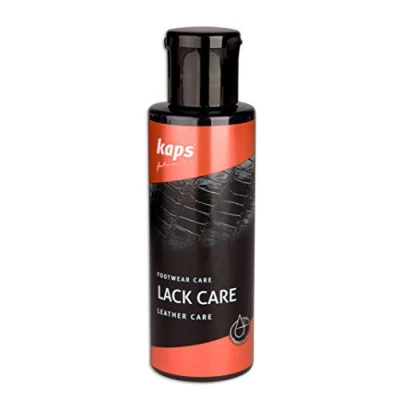 Image of Kaps Patent Leather Care Conditioner, Varnished, Lacquered, Synthetic, And Reptile Leather, Prevents Cracks, For Shoes Boots Bags, Lack (Black)