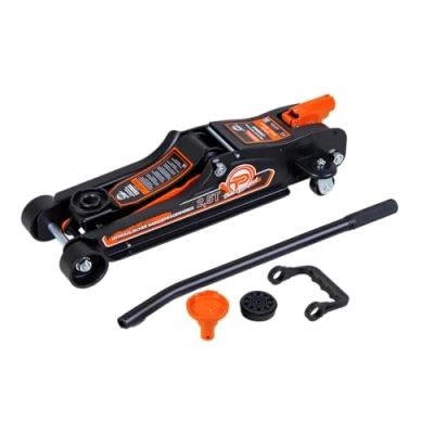 Image of GEORGES Hydraulic car trolley jack, 2.5 tonnes, 80 360 mm, low profile.