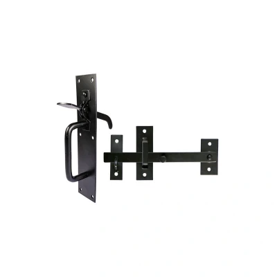 Image of 4x TIMCO Suffolk Latch Medium Duty Black SLMBP
