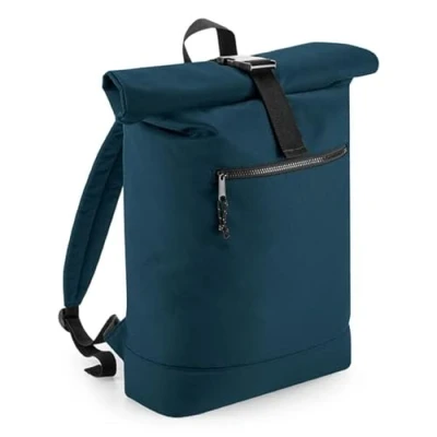 Image of COOZO Recycled Rolled Top Backpack Petrol One Size