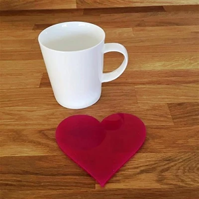 Image of Super Cool Creations Coasters Heart Shaped Pink 4 Set