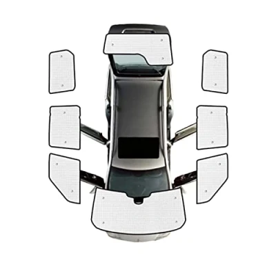 Image of 8Pcs Car Windshield Sun Shade Full Cover Set, Window Shade, Front Shades, UV Rays Visor Protector for LR4 Land Rover Discovery 4 2010 2016