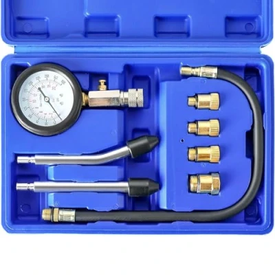 Image of DASBET Petrol Gas Engine Cylinder Compression Tester 0 300 PSI Fuel Pressure Gauge for Automotive Tool Cars Motorcycles