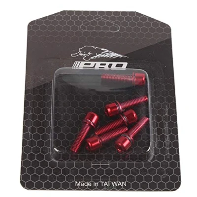 Image of 6pcs Mountain Road MTB Bike Bicycle M5*18MM Stem Steel Bolts (Red)